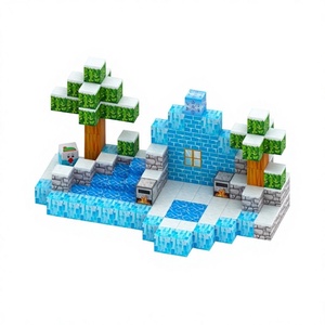 ตัวต่อแม่เหล็ก <span class=keywords><strong>My</strong></span> Building Block World ชุด 40 ชิ้น ของเล่นพลาสติกเสริมพัฒนาการ DIY สำหรับเด็กชายและเด็กหญิง ธีมสัตว์และธรรมชาติ เหมาะเป็นของขวัญวันเกิด - Product Image 1