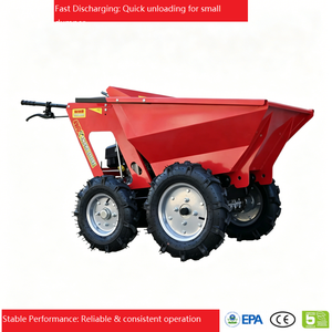 <span class=keywords><strong>Brouette</strong></span> motorisée à <span class=keywords><strong>moteur</strong></span> essence Euro V, capacité de charge de 250 kg, quatre roues, mini-dumper pour le transport en jardin - Product Image 3