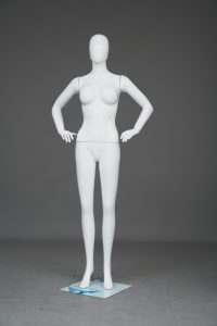 Maniquí Femenino de Cuerpo Entero para Exhibición de Ropa en Tiendas y Boutiques, Incluye Soporte, Color Blanco - Product Image 4