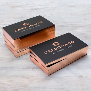 Cartes de visite carrées personnalisées de luxe en papier d'art premium avec gaufrage et vernis sélectif UV pour la promotion des petites entreprises et l'usage quotidien en bureau - Product Image 2