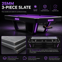 Mesa de Billar Comercial de 9 Pies con Retorno Automático de Bolas para Salones de Billar, Clubes y Distribuidores