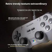 Manette Gamesir T3 Lite, effet Hall, taux de sondage de 1000 Hz, manette de jeu avec joystick pour PC/Steam/Switch, accessoires de jeu filaires