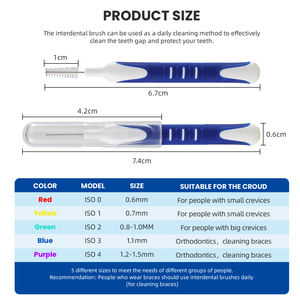 Spazzolini Interdentali Morbidi per Rimozione Placca, Spazzolino Dentale Morbido per Apparecchi Ortodontici - Product Image 3