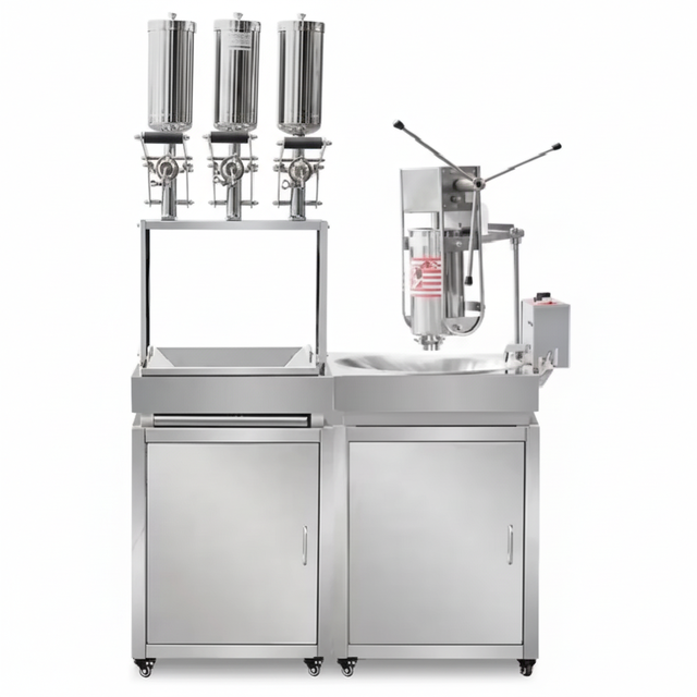 Factory Churros Machine with Fryer Spanish Churro Machine with Fryer Churros Maker with Fryer 5L Hot Sale