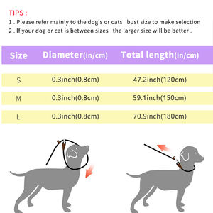 Cuerda de tracción manos libres retráctil de poliéster de nailon de alta resistencia, correa para mascotas, estilo de moda para entrenamiento de perros duraderos - Product Image 6