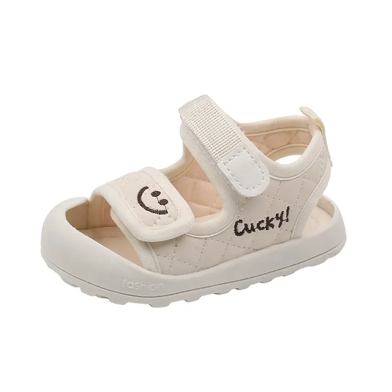 2024 summer new style Hot sale baby Toddler smiley face soft bottom sandal wholesale good price