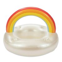 Arc-en-ciel en PVC personnalisé pour piscine, plage, eau, jouets de fête, barre flottante, porte-gobelet flottant gonflable