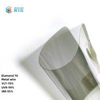 Film solaire pour vitres de voiture VK40 VK70, film en verre métallique, haute protection solaire et anti-UV