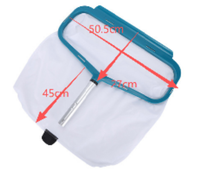 Nouveauté : Accessoires de nettoyage pour piscine, skimmer robuste avec manche en aluminium et filet en nylon