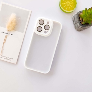 Matte ống kính chống sốc Frosted bán buôn sang trọng trong suốt tùy chỉnh PC TPU trở lại mờ bảo vệ mới tốt điện thoại di động trường hợp - Product Image 4