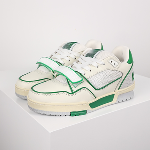 Chaussures de sport à lacets tendance pour hommes et femmes, chaussures de marche décontractées de luxe, cuir véritable de haute qualité, semelle intermédiaire TPR - Product Image 6