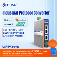 Convertidores de Protocolo de Bus de Campo Industrial EtherCAT/Profinet/CANopen Modbus RTU/TCP Sin Necesidad de Codificación Transferencia de Datos USR-PX 9-36V