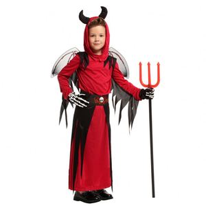 Disfraces de Diablo con Cuernos Rojos para Niños y Niñas, Disfraces de Halloween para Niños, 4ourcostumes - Product Image 3