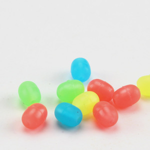 Perles de sécurité en silicone colorées de type Aohu O, ovales, anti-collision, pour la pêche en mer et sur les rochers, accessoires de pêche. - Product Image 2