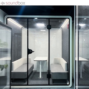 Hộp âm thanh văn phòng gian hàng cách âm làm việc gian hàng chỗ ngồi bốn người họp điện thoại vỏ - Product Image 6