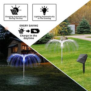 Luces Solares para Exteriores con 4 Cabezales, Resistentes al Agua IP65, Panel de Silicio Monocristalino, Ángulo de Haz de 360°, para Decoración de Jardín, Luz de Medusa - Product Image 3