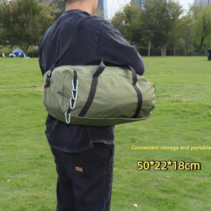 モダンな屋外折りたたみベッド 幅広<span class=keywords><strong>90cm</strong></span> 超軽量アルミ合金製 ポータブルキャンプテント 自走式ツアーマーチングメタル - Product Image 4