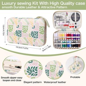 Kit de couture 130 pièces, ensemble de fils, aiguilles <span class=keywords><strong>et</strong></span> ciseaux, kit de réparation, cadeau d'anniversaire pour petite amie, où <span class=keywords><strong>acheter</strong></span> des produits en gros - Product Image 3