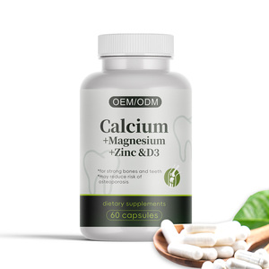 Tableta Masticable de Calcio, <span class=keywords><strong>Magnesio</strong></span>, <span class=keywords><strong>Zinc</strong></span> <span class=keywords><strong>y</strong></span> Vitamina D3 de Marca Privada OEM <span class=keywords><strong>para</strong></span> la Fortaleza de Huesos <span class=keywords><strong>y</strong></span> Dientes, <span class=keywords><strong>para</strong></span> Adultos, Grado Alimenticio, 24 Unidades - Product Image 2