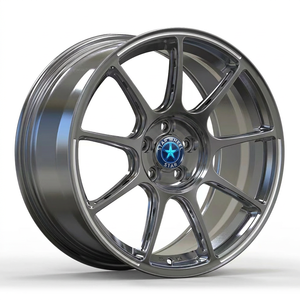 Cerchi in Lega Forgiati Personalizzati a 10 Razze, Finitura Lucida Grigio Canna di Fucile, 17-19 Pollici per <span class=keywords><strong>Auto</strong></span> Sportive ad Alte Prestazioni, Produzione OEM all'Ingrosso - Product Image 2