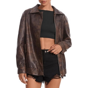 Veste en cuir de serpent de haute qualité pour femmes, écologique, imperméable, design classique, nouvelle collection automne-hiver - Product Image 1