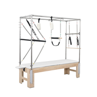 Table de Pilates Cadillac Trapeze en chêne à suspension intégrale, lit de Pilates de qualité professionnelle, machine d'entraînement Pilates pour studio de yoga