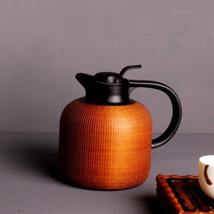 Bamboo Weaving Thermos Flask 304 Stainless Steel Handmade Hot Water Bottle Fashion Chinese Style Water Filling Gift - Product Image 4