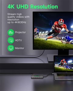 Hub USB-C de Alta Velocidad con 13 Puertos, Estación de Acoplamiento Tipo-C, Adaptador Multipuerto para Laptop, <span class=keywords><strong>Tablet</strong></span> y Teléfono con Transferencia de Datos - Product Image 4