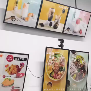 กรอบโปสเตอร์กระจกนิรภัยแบบสั่งทำพิเศษ รูปทรงสี่เหลี่ยมผืนผ้า ขนาด A3 A4 บางเฉียบ พร้อมกล่องไฟแบบ Snap สำหรับ<span class=keywords><strong>โฆษณา</strong></span>บนโต๊ะในร้าน <span class=keywords><strong>KFC</strong></span> และร้านกาแฟ - Product Image 6