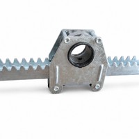 Support de crémaillère pour portail coulissant de serre, composant du système d'entraînement à crémaillère et pignon pour ouvre-portail automatique