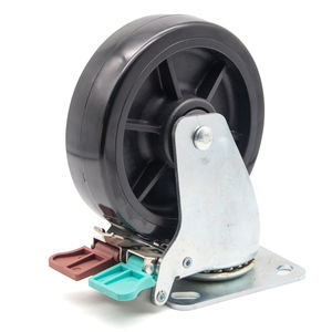 Forneça os rodízios industriais resistentes 75mm-200mm Rodas de poliuretano de 6/8 polegadas Borracha termoplástica 100mm 125mm <span class=keywords><strong>150mm</strong></span> Rodízios - Product Image 1