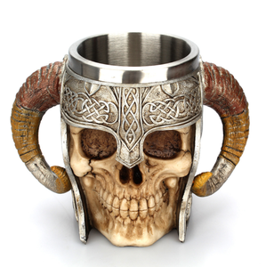 Tasses à café fantaisie en métal avec motif fantôme <span class=keywords><strong>3D</strong></span> en relief, cadeau créatif d'Halloween, tasses à logo en forme de crâne - Product Image 1