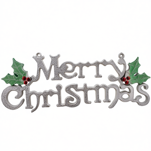 Corona Navideña Metálica Azul de 24 Pulgadas Db Maritown con Adornos de Bolas, Decoración Tradicional para Puerta - Product Image 1