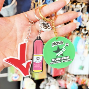 Giá rẻ khuyến mại Tùy chỉnh logo thương hiệu sản phẩm quà tặng cho doanh nghiệp, biểu tượng tùy chỉnh khuyến mại quà tặng doanh nghiệp PVC Keychain - Product Image 5