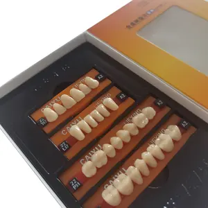 Производитель стоматологических изделий CAIYU, два слоя, полный набор, новая форма, искусственные зубы из синтетической смолы
