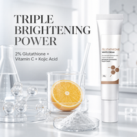Crème Éclaircissante Intensive au Glutathion et aux Herbes 20g – Vitamine C, Acide Kojique, Antioxydant, Glycérine pour un Teint Lumineux et Durable