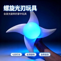 Sabre laser d'anime populaire sur Internet, avec lame en spirale tourbillonnante, jouet en plastique lumineux clignotant