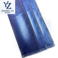 Tissu denim sergé extensible teint en fil, 70% Coton 28% Polyester 2% Spandex, 13.0 oz, grammage lourd, écologique, couleurs personnalisables, pour vêtements