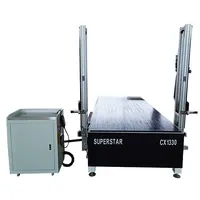 Superstar máquina de corte de fio quente, máquina de corte de letras de espuma cnc 1220/1330/2020 2d/3d epe/eps