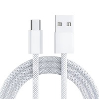 Cable de Datos Trenzado con Conectores Tipo-C, Carga Rápida de 100W para Dispositivos USB