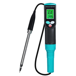เครื่องวัดค่า EC ดิจิตอลสำหรับดิน ช่วงการวัด 0-200 mS พร้อมวัดอุณหภูมิ สำหรับทดสอบดินในสวนและพืช - Product Image 1