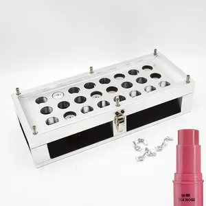 24 Holes Cosmetic Aluminum Alloy Filling Mold Single Color Lipstick Mold Supplier In China
