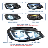 Faro LED VLAND para VW Golf 7 2014-2019 Nuevo conjunto de lámpara delantera modificada con temperatura de color de 6000K