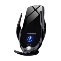Support de téléphone de voiture à chargement sans fil personnalisé 15W à induction, fixation rapide par serrage ouverture/fermeture, accessoire de charge rapide OLIVER pour grille d'aération en plastique