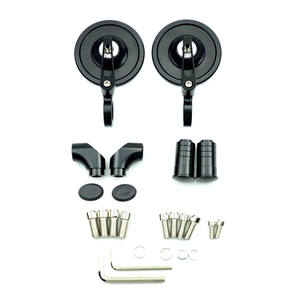 Pièces Détachées Accessoires Universel Moto Rétroviseur en Aluminium Poignée de Guidon Rétroviseurs Latéraux Ronds - Product Image 3