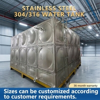 Tanque de Almacenamiento de Agua Modular de Acero Inoxidable SUS316 de 10m³ con Estructura Ensamblada con Pernos de Lag