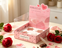 Boîte d'emballage pour décoration de gâteau de la Saint-Valentin 2.14, boîte à gâteau, boîte à gobelets, insert de boîte cadeau portable en forme de cœur d'amour expressif pour couple 2026