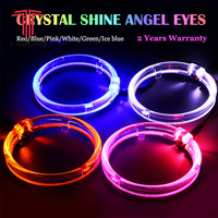 Joying taobis — feu avant LED avec Guide optique, éclairage annulaire, yeux d'ange, lumière de jour, DRL, pour BMW Benz Chevrolet Toyota Mazda