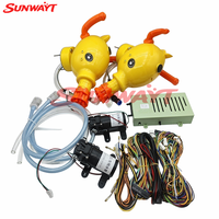 Kit DIY en métal pour machine de jeu d'arcade de tir aquatique, à monnayeur, 2 joueurs, avec carte PCB et kit de câblage pour parc d'attractions