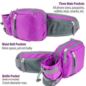 Riñonera Deportiva Impermeable con Porta Botella de Agua para Correr, para Hombres y Mujeres - Product Image 3